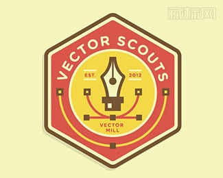 Vector Scouts钢笔标识图片