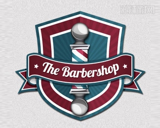 The Barbershop理发店商标图片