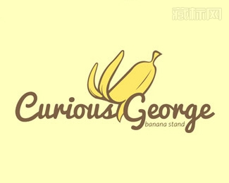 cunious geonge香蕉logo设计图片