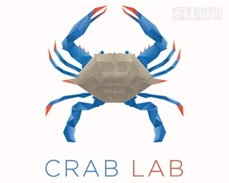 CRAB LAB螃蟹logo设计图片