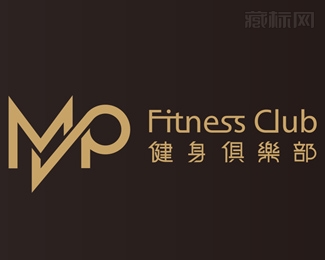 MVP健身俱乐部标志设计