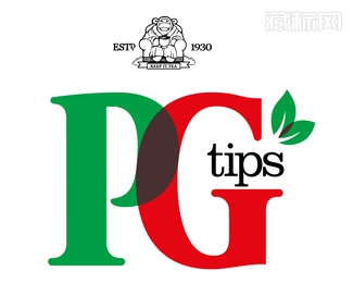 PG tips茶logo设计