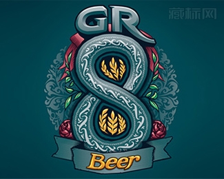 Gr8 Progress啤酒标志设计