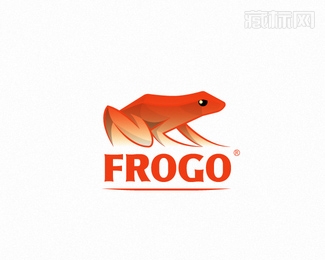 FROGO红青蛙标志设计