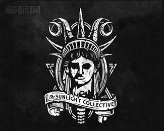 The Sunlight Collective阳光下的女神logo设计