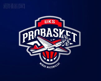 Probasket飞机logo设计