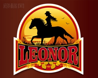 Leonor Brauerei女骑士logo设计