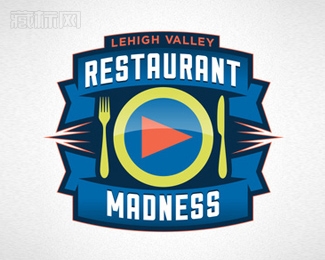 Restaurant Madness疯狂餐饮标志设计