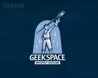 Geekspace太空发射logo设计