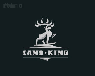 Camo King鹿王标志设计