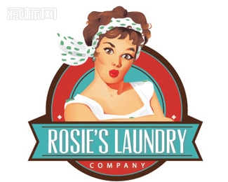 Rosie\'s洗衣公司logo设计