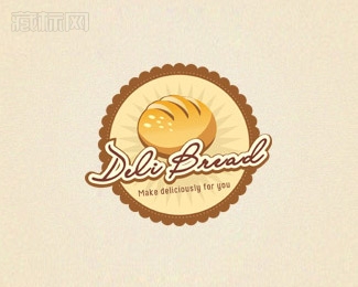 Deli Bread面包logo设计