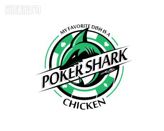 Poker Shark扑克鲨鱼logo图片