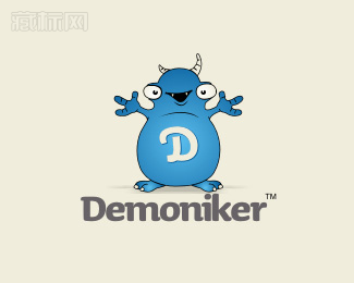 Demoniker怪兽标志设计