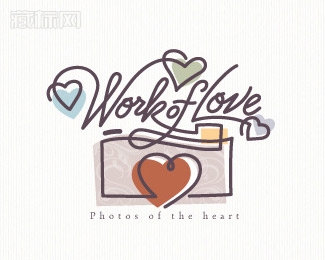 Work of Love爱的工作logo设计