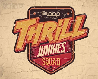 Thrill Junkies字体设计