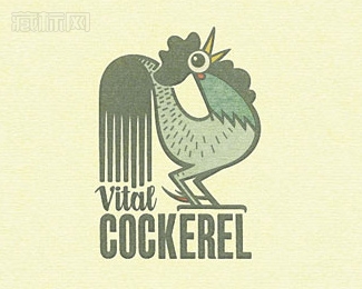 Cockerel小公鸡标志设计