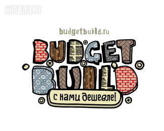 Budget Build网站字体标志设计