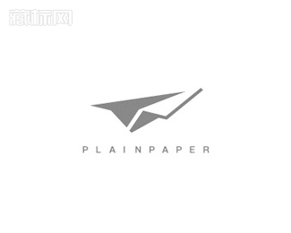 Plainpaper纸飞机logo设计