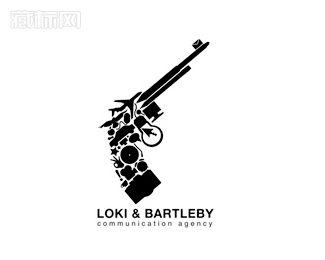 Loki and Bartleby射击俱乐部logo设计