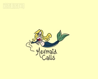 Mermaid Calls美人鱼logo设计