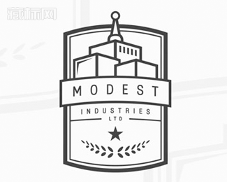 Modest Industries Ltd建筑公司logo设计