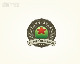 Lone Star Olive Oil Ranch孤星橄榄油牧场商标设计