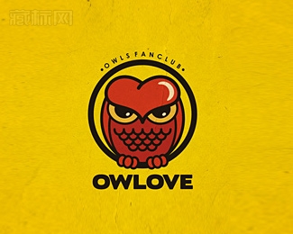 Owlove猫头鹰logo设计图片