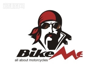 Bikeme自行车运动员logo图片