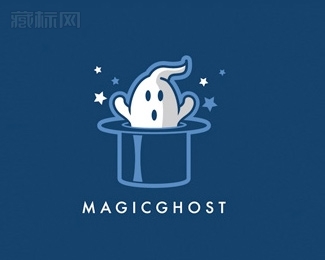 Magic Ghost神奇的鬼logo设计