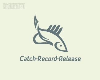 Catch Record Release鱼商标设计