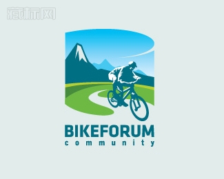 Bikeforum自行车公园logo设计