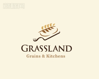 Grassland Grains & Kitchens草原谷物和厨房标志设计