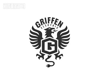 Griffen Electric鹰logo设计