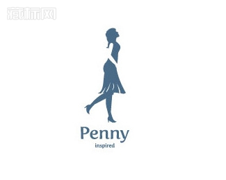 Penny Inspired女神logo设计