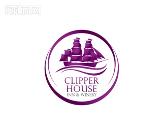 Clipper House船房子logo设计