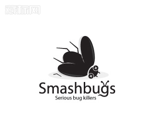Smashbugs苍蝇logo设计