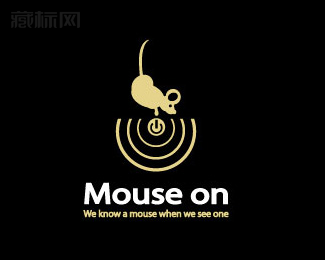 Mouse on鼠标商标设计