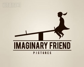 Imaginary Friend想象中的朋友跷跷板logo设计