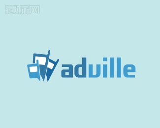 Adville手机贴膜logo设计