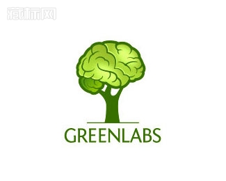Green Labs绿色实验室logo设计