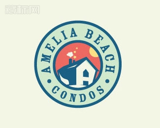 Amelia Beach Condos公寓logo设计