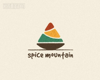 Spice Mountain香料山logo设计