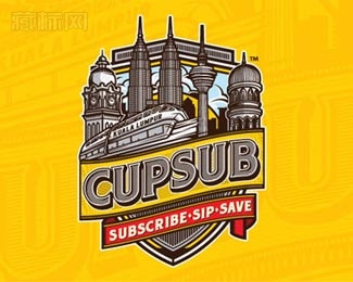 Cupsub建筑logo设计