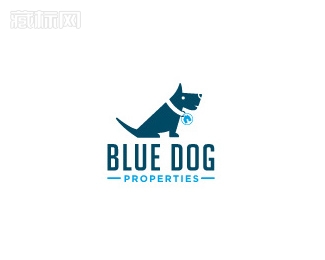 Blue Dog Properties蓝狗标志设计