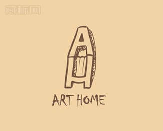 Art Home艺术房子logo设计