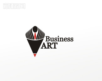 Business Art商务铅笔logo设计