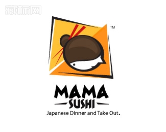 Mama Sushi妈妈素食logo设计