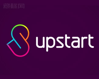Upstart自命不凡的人logo设计