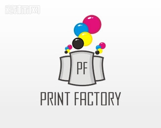 Print Factory印刷工厂商标设计